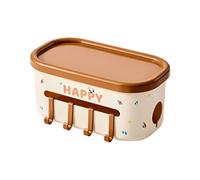 Generico Bedside Organizer | With Hooks Lid Waste Bin - For Loft And Dormitory, For Apartment Room Hospital Cradle Telephone Remote Control Book