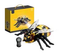 Generico Bee Toy with Remote Control - Robot Bee Toy with Spray, Sound and Light Functions, Crawling Animals on the Floor - for Boys and Girls Parties Travel Birthday Christmas
