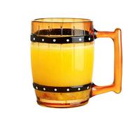 Generico Beer Tankard Barrel - 300 ml Retro Decorative Coffee Mug in Barrel Shape, for Tea Milk Water Wine Home Camping Dormitory Hotel Apartment Coffee Party