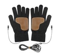 Genérico Beheizte Winterhandschuhe - USB Touchscreen Beheizte Handschuhe,Thermische Fahrrad-Fäustlinge,Für Radfahren Skifahren Outdoor Camping Autofahren Wandern Kaltes Wetter Büro Zuhause Klettern