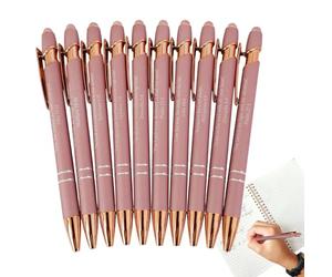 Genérico Bible Verse Pens - 5 Inch Scripture Set | Metal Inspirational Pens - 10 Pack Motivational Writing with Positive Sayings, Great for R