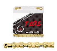 Genérico Bicycle Chain - 128" 116 Knots Road Bike Chain | Bicycle Chains Kit with 116 Links | Electroplated Replacement Bike Chains for 10/11 Speed Accessories for Mountain Road Bikes