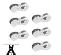 Generico Bicycle Chain Quick Link, Bicycle Chain Joint, Steel Quick Link Connector, Universal Coupling for Bicycle, 6 Pieces