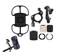 Genérico Bicycle Mobile Phone Holder, Universal Clamp Rotation 360 Degrees with Cushioning, Handlebar Grip - for Cycling, Travel, Navigation, Video Recording Video Calls