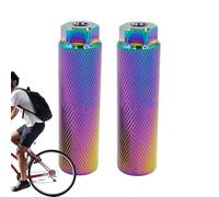 Genérico Bicycle Pegs, Replacement Pedal for Rear Fork - Coloured Aluminium Alloy Pegs, for Men, Women and Children, Passenger, Cycling