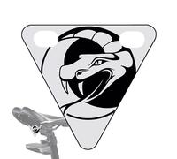 Generico Bicycle Reflectors, Warning Sign for Cyclists, Triangular Adult Safety Plate for Road Night Mountain Biking Touring Commuters Urban Use