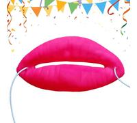Genérico Big Red Lips For Costumes - Prank & Cosplay Items | Lip Prop | For Wedding Dance Halloween And Family Use For All