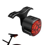 Generico Bike Brake Light - IPX6 Waterproof Bicycle Coil with Intelligent Sensing, 6 Lighting Modes 100 Lumens, Automatic at the Back for Safe Driving