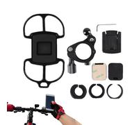 Genérico Bike Mobile Phone Holder - Universal Clamp Rotatable 360 Degrees with Cushioning | Mobile Phone Holder for Mountain Bike, for Cycling, Navigation, Video Calling, Video Recording and Traveling