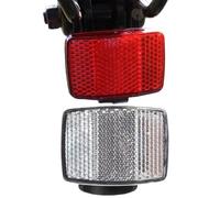Generico Bike Reflectors, 2 Pieces Night Guide Kit - Front and Rear Reflectors Kit | Dirt Trails, Commuting, Roads, Mountains, Motorbikes, Scooters and Evening Riding