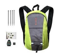 Genérico Bike Sign Backpack: Safety Pack with LED Indicator, USB Rechargeable Direction Lights, Reflective for Cycling | Hands Free Traffic Visibility Solution, Yellow, Consulte la descripción, See