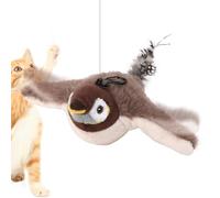 Generico Bird Cat Toy Fling - Simulation Sparrow Toy, Interactive Cat Play | USB Rechargeable Plush Toy with Twitter Sound, Vivid Kitten Toy, Animal Tea