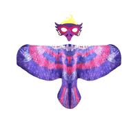 Genérico Bird Costume | Elastic Straps Imagination Game, Wings and Cape for Boy Girl - for Stage School Carnival Halloween Masquerade Birthday