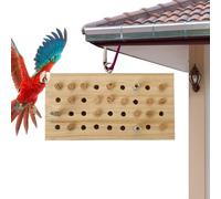 Generico Bird Feeding Toys Bird Nutrition Entertainment for Birds Chew Toys, Wooden Keyboard Chew Blocks for Gabbi