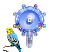 Genérico Bird Foraging Wheel - 4 Inch ABS Rotating Feeder Toy, Interactive for Parrots | Cockatiel Chicken Chew Enrichment Garden Patio Balcony Window P