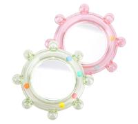 Generico Bird Mirror - 2 Pieces Interactive Toy with Rotating Sound Wheel - Mirror for Parrots | For Inseparable Canaries Loneliness Boredom Play Enrichment Cockatiels