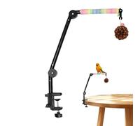 Genérico Bird Perch - 4 in 1 Cage Enrichment Accessories - Bird Perch Stand Parrot Toys with Ball - for Enrichment Climbing Game Cockatiel Conuro Lovebird