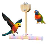 Generico Bird Perch Stand, Cotton Rope Swing Toy, Parrot Hammock Accessory, Flexible Climbing, Colorful Cage Fixture, for Budgies Conures Finches Lovebirds Parakeets Indoor Outdoor Backyard Use