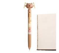 Genérico Black Gel Pens, Capibara Retractable Pens 0.5 mm Ink | School Supplies Quick Dry Cases for Work Paper Birthday Class Daily Office