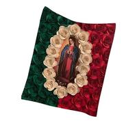 Genérico Blanket for Sofa, Warm Soft and Machine Washable | Blanket with The Virgin Mary | for Living Room Bedroom Study Home Young Adults