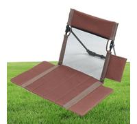 Genérico Bleacher Seat - Lightweight Folding Cushion Pad, Travel Chair | Portable Ergonomic Backrest for Lawn Garden Camping Beach Stadium Fishing Picnic Outdoor Activities l
