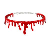 Generico Blood Dripping Necklace | Halloween Costume Necklace for Women, Costume Accessory Party Vampires for Carnival Holiday Cosplay Role Play, Fare riferimento alla descrizione, Please refer to