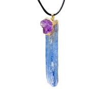 Genérico Blue Stone Necklace for Women, Blue Necklace | Amethyst Necklace Pendant | Fashion Jewelry for Emotional and Spiritual Healing