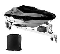 Genérico Boat Cover - Durable Marine Cover, Solid Waterproof Canvas | Winter Protection Oxford 190T Fabric, Outdoor Boats Heavy Duty Canvas for Storage Security