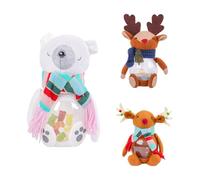 Genérico Bocal À Biscuits De Noël | Ensemble De 3 Pots Décoratifs Pour Snacks Et Friandises | Rangement Cuisine, Placard, Comptoir, Étagère | Boîtes Hermétiques Décoratives Cadeaux Fêtes