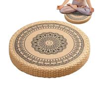 Genérico Bohemian Cushion for Sitting, Bohemian Hand Woven Cushion, Non-Slip Base for Outdoor Living Room and Comfortable Yoga Practice