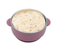 Generico Bol Bébé Antidérapant À Ventouse - Bols pour Enfant | Bol En Acier Inoxydable Pour | Ustensiles Réutilisables Anti-Brûlure avec Manchon Silicone pour Déjeuner et Collations Enfant