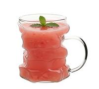 Genérico Book Mug, Hand Painted Glass for Reading - Stackable Cup for Coffee Reading | for Men Women Readers Librarians Home Office Coffee Tea Milk Hot Water