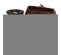 Genérico Box Potions with Bottles - PU Leather Medieval Vintage | Box Alqüimia 12 Bottles | Costume Accessory Adjustable Strap Adults, Teens, Men & Women | Stage, Party, Event