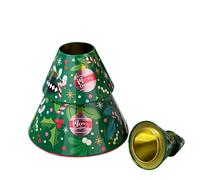 Generico Boxes with Lid | Metal Jar with Christmas Tree, Decorative Jars for Sweets Chocolates Snack The Foods Kitchen Home Wedding Shower Gift