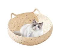 Generico Braided Cat Bed - Eco Friendly Cat Basket, Comfortable | Nest Handmade in Basket, Stylish Pet Bed, Cosy Cat Shelter, Sturdy Cats