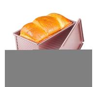 Generico Bread Pan with Lid for Oven, Non-Stick Bread Pan | Reusable Anti-Rust Muffin for Home Use Kitchen Storage Toaster Pastry