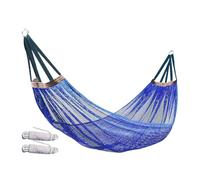 Generico Breathable Camping Hammock 260 x 130 cm 480 g Capacity 200 kg - Ultra Light Portable Ice Silk Mesh Swing for Outdoor Travel, Beach, Garden, Yard & Relax Terrace