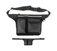 Generico Breathable Multi-Compartment Adjustable Soft Golf, Black | Golf Ball Holder Case and Tee Holder for Park, Country Club, Range, Field, Tournament, Practice, Green