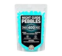 Generico Bright Coloured Stones 2026 | 400 Pieces Pebbles Night Guide | Glow in the Dark Steps | for Patio, Pond, Pond, Aquarium, Illuminated Landscape Decor