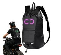 Generico Bright Travel Backpack | Laptop Backpack with Illuminated LED Screen | Night Safety Bag for Cycling, Hiking, Outdoor Sports, Camping, Trekking