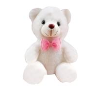 Generico Bright White Plush Bear - Illuminated Plush Animal, White Lighted Pelluche, Bear Shaped Furry Animal, Plush Animals With Night Light, Bright Plush Toy