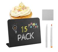 Generico Buffet Signs for Food - Buffet Food Labels, 15x Small Chalkboard Table Signs, Name Tags for Table Setting, Retail Folders and Celebrations