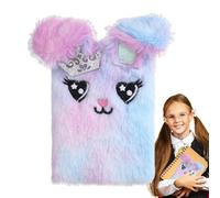 Genérico Bunny Journal, Plush - Versatile Rabbit Journals | Fuzzy Journal Notebook for Kids - Super Cute, Bright Secret Diary for Christmas, Birthday, New Year, Personal Journal