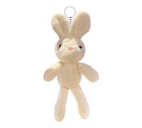 Genérico Bunny Keychain - Rabbit Keychain | Portable Cute Soft Bunny Animal Stuffed Rabbit | Backpack, Animal Dolls For Christmas, Mother's Day, Valentine's Day, white, Consulte la descripción