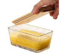 Generico Butter Dish | 300 ml with Lid and Transparent Scraper - Butter and Cheese Container with Lid - for Home Cooler Office Apartment Dormitory Picnic Camping Travel