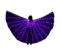 Generico Butterfly Girls - The Butterfly | Belly Dance Costume Glow Cape Rainbow Wings with Telescopic Stick