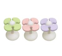 Genérico Cable Holder, 3 Adhesive Pieces with Flower, Cute Organization - Cable Clips for Organizing Cords, for Home, Bedroom, Living Room, Study Bedside Table, Headboard, Office Car