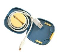 Generico Cable Organizer | 2 in 1 Cable Holder with Phone Holder - for USB Cables and Organization Wires, for Travel Airplane Business Work Office Men Women Travellers Electronics Laptop, blue, Please