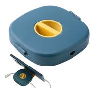 Generico Cable Organizer | Portable Wire Management 2 in 1 - for USB Cables and Organization Wires | For Travel Airplane Business Work Office Men Women Travelers Electronics Laptop, blue, Please refer