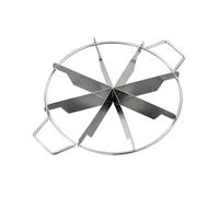 Generico Cake Divider | Stainless Steel Cake Cutting Callus Cutter | Non Stick Round Pastry Cutting Board Press Tool for Slices Also 6/7/8